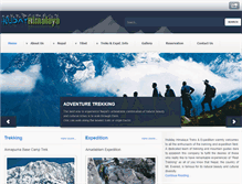 Tablet Screenshot of holidayhimalaya.com